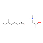 2-hydroxypropyl-trimethyl-azanium; 5-methylheptanoate