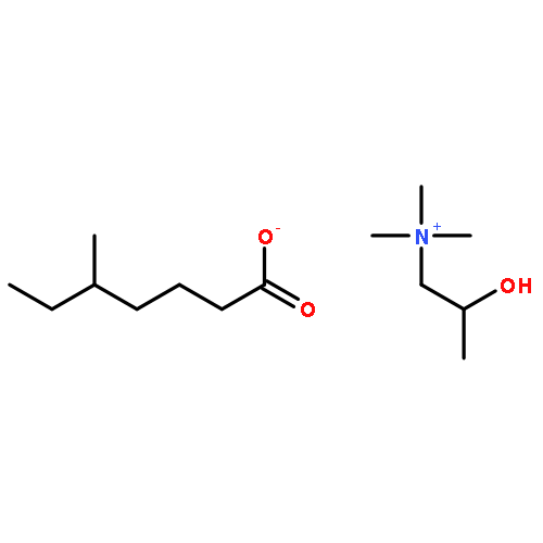 2-hydroxypropyl-trimethyl-azanium; 5-methylheptanoate