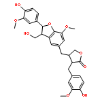 4-[[2,3-Dihydro-2-(4-hydroxy-3-methoxyphenyl)-3-hydroxymethyl-7-methoxybenzofuran-5-yl]methyl]-4,5-dihydro-3-[(4-hydroxy-3-methoxyphenyl)methyl]furan-2(3H)-one