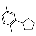 Benzene, 2-cyclopentyl-1,4-dimethyl-