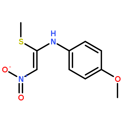 Benzenamine, 4-methoxy-N-[1-(methylthio)-2-nitroethenyl]-