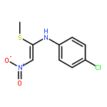 Benzenamine, 4-chloro-N-[1-(methylthio)-2-nitroethenyl]-