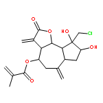 (3aR,4S,6aR,8S,9S,9aS,9bS)-9-(chloromethyl)-8,9-dihydroxy-3,6-dimethylidene-2-oxododecahydroazuleno[4,5-b]furan-4-yl 2-methylprop-2-enoate