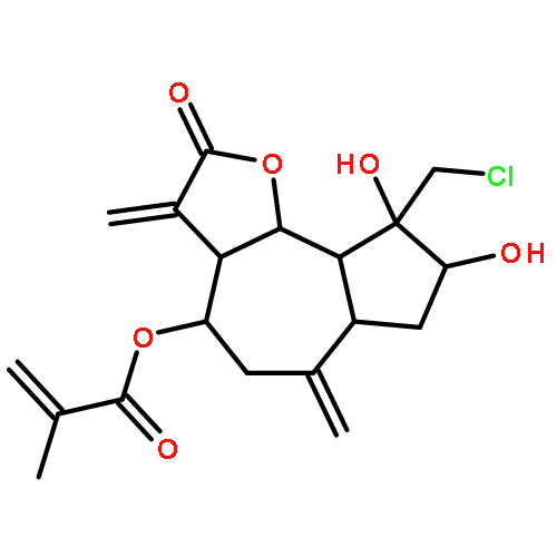 (3aR,4S,6aR,8S,9S,9aS,9bS)-9-(chloromethyl)-8,9-dihydroxy-3,6-dimethylidene-2-oxododecahydroazuleno[4,5-b]furan-4-yl 2-methylprop-2-enoate