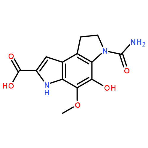 6-carbamoyl-5-hydroxy-4-methoxy-3,6,7,8-tetrahydropyrrolo[3,2-e]indole-2-carboxylic acid