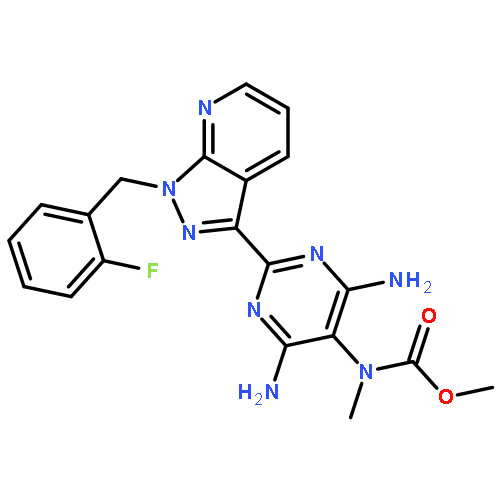 [4,6-Diamino-2-[1-(2-fluorobenzyl)-1H-pyrazolo[3,4-b]pyridin-3-yl]pyrimidin-5-yl]methylcarbamic acid methyl ester