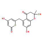 4H-1-Benzopyran-4-one,2,3-dihydro-2,7-dihydroxy-5-[(4-hydroxy-2-oxo-2H-pyran-6-yl)methyl]-2-methyl-