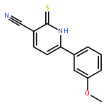 3-PYRIDINECARBONITRILE, 1,2-DIHYDRO-6-(3-METHOXYPHENYL)-2-THIOXO-