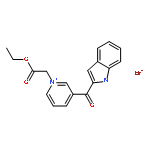 Pyridinium, 1-(2-ethoxy-2-oxoethyl)-3-(1H-indol-2-ylcarbonyl)-, bromide