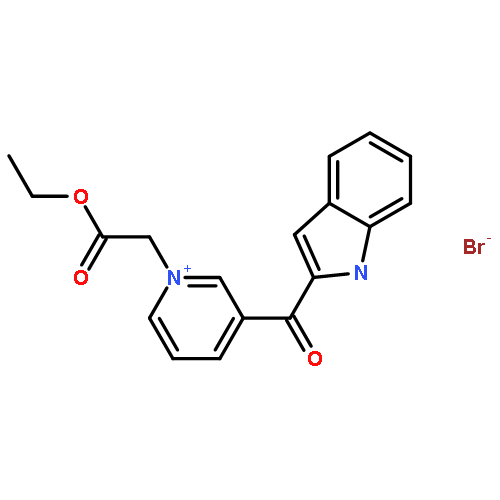 Pyridinium, 1-(2-ethoxy-2-oxoethyl)-3-(1H-indol-2-ylcarbonyl)-, bromide