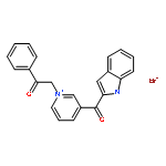 Pyridinium, 3-(1H-indol-2-ylcarbonyl)-1-(2-oxo-2-phenylethyl)-, bromide