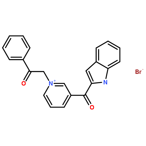 Pyridinium, 3-(1H-indol-2-ylcarbonyl)-1-(2-oxo-2-phenylethyl)-, bromide