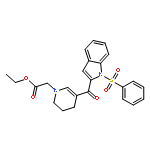 ethyl [5-{[1-(phenylsulfonyl)-1H-indol-2-yl]carbonyl}-3,4-dihydropyridin-1(2H)-yl]acetate