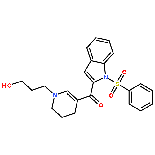 [1-(3-hydroxypropyl)-1,4,5,6-tetrahydropyridin-3-yl][1-(phenylsulfonyl)-1H-indol-2-yl]methanone