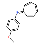 Benzenamine, N-2,4,6-cycloheptatrien-1-ylidene-4-methoxy-