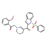 1H-Indole,1-(phenylsulfonyl)-2-[[1,4,5,6-tetrahydro-1-[2-(methoxyphenyl)-2-oxoethyl]-3-pyridinyl]carbonyl]-