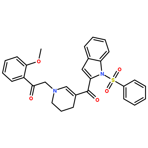 1H-Indole,1-(phenylsulfonyl)-2-[[1,4,5,6-tetrahydro-1-[2-(methoxyphenyl)-2-oxoethyl]-3-pyridinyl]carbonyl]-