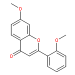 4H-1-Benzopyran-4-one, 7-methoxy-2-(2-methoxyphenyl)-