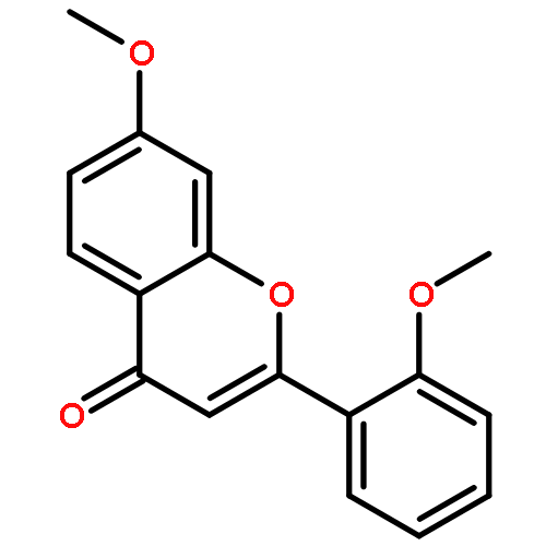 4H-1-Benzopyran-4-one, 7-methoxy-2-(2-methoxyphenyl)-