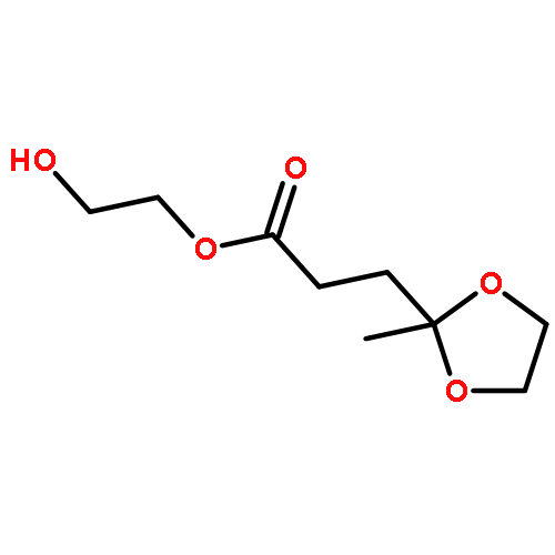 1,3-Dioxolane-2-propanoic acid, 2-methyl-, 2-hydroxyethyl ester