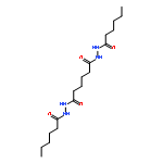 HEXANEDIOIC ACID, BIS[2-(1-OXOHEXYL)HYDRAZIDE]