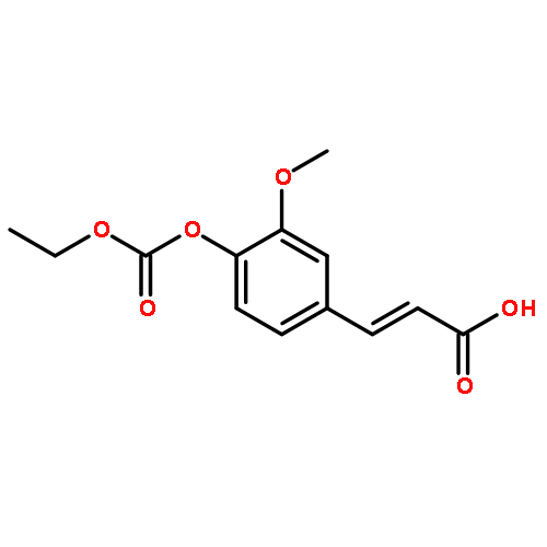 2-Propenoic acid, 3-[4-[(ethoxycarbonyl)oxy]-3-methoxyphenyl]-, (E)-