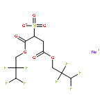 Butanedioic acid, sulfo-, 1,4-bis(2,2,3,3-tetrafluoropropyl) ester, sodiumsalt