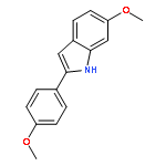 1H-Indole, 6-methoxy-2-(4-methoxyphenyl)-