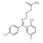 4-(((4-Chlorophenyl)(5-fluoro-2-hydroxyphenyl)methylene)amino)butanamide