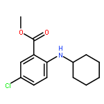 Benzoic acid, 5-chloro-2-(cyclohexylamino)-, methyl ester