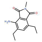 1H-Isoindole-1,3(2H)-dione, 4-amino-5,7-diethyl-2-methyl-