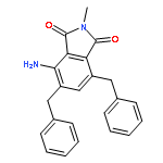 1H-Isoindole-1,3(2H)-dione, 4-amino-2-methyl-5,7-bis(phenylmethyl)-