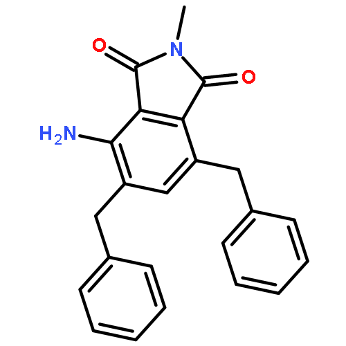 1H-Isoindole-1,3(2H)-dione, 4-amino-2-methyl-5,7-bis(phenylmethyl)-