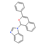 1H-Benzimidazole, 1-(3-phenyl-1H-2-benzopyran-1-yl)-