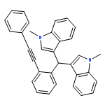 1H-Indole, 3,3'-[[2-(phenylethynyl)phenyl]methylene]bis[1-methyl-