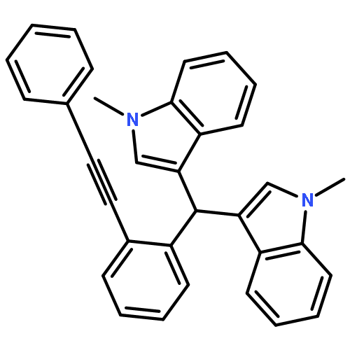 1H-Indole, 3,3'-[[2-(phenylethynyl)phenyl]methylene]bis[1-methyl-