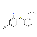 3-amino-4-[2-[(dimethylamino)methyl]phenyl]sulfanylbenzonitrile