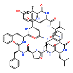 Cyclo(L-asparaginyl-L-isoleucyl-L-tyrosyl-L-valyl-L-ornithyl-L-leucyl-D-pheny
lalanyl-L-prolyl-L-phenylalanyl-D-phenylalanyl)