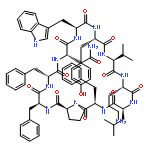 CYCLO(L-ASPARAGINYL-L-TRYPTOPHYL-L-TYROSYL-L-VALYL-L-ORNITHYL-L-LEUCYL-D-PHENYLALANYL-L-PROLYL-L-PHENYLALANYL-D-PHENYLALANYL)