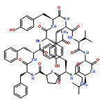 Cyclo(L-asparaginyl-L-tyrosyl-L-tyrosyl-L-valyl-L-ornithyl-L-leucyl-D-phenylal
anyl-L-prolyl-L-phenylalanyl-D-phenylalanyl)