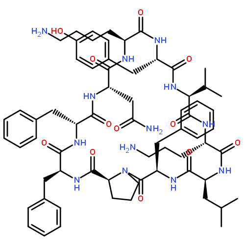 CYCLO(L-ASPARAGINYL-L-LYSYL-L-TYROSYL-L-VALYL-L-ORNITHYL-L-LEUCYL-D-PHENYLALANYL-L-PROLYL-L-PHENYLALANYL-D-PHENYLALANYL)