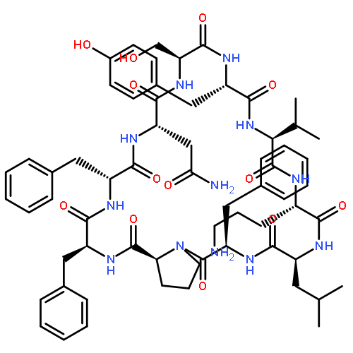 CYCLO(L-ASPARAGINYL-L-SERYL-L-TYROSYL-L-VALYL-L-ORNITHYL-L-LEUCYL-D-PHENYLALANYL-L-PROLYL-L-PHENYLALANYL-D-PHENYLALANYL)