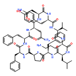 CYCLO(L-ASPARAGINYL-L-ASPARAGINYL-L-TYROSYL-L-VALYL-L-ORNITHYL-L-LEUCYL-D-PHENYLALANYL-L-PROLYL-L-PHENYLALANYL-D-PHENYLALANYL)