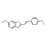 2-Benzothiazolamine, 6-methoxy-N-[(4-methoxyphenyl)methylene]-