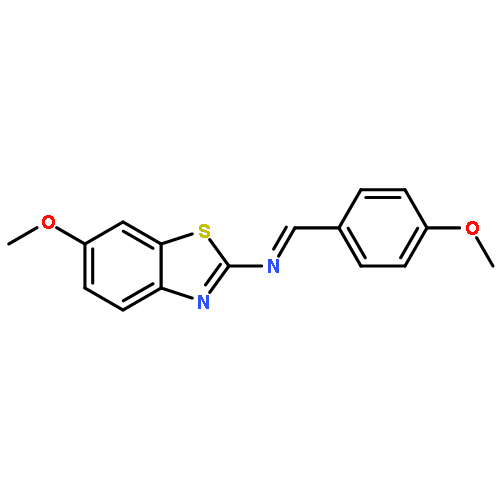 2-Benzothiazolamine, 6-methoxy-N-[(4-methoxyphenyl)methylene]-