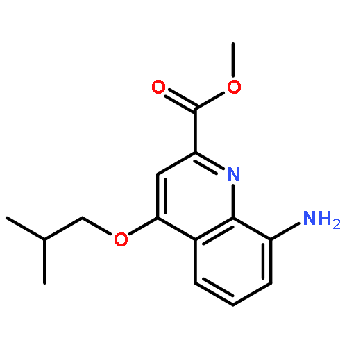 2-QUINOLINECARBOXYLIC ACID, 8-AMINO-4-(2-METHYLPROPOXY)-, METHYL ESTER