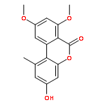 6H-Dibenzo[b,d]pyran-6-one, 3-hydroxy-7,9-dimethoxy-1-methyl-