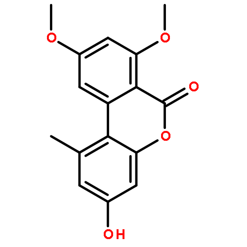 6H-Dibenzo[b,d]pyran-6-one, 3-hydroxy-7,9-dimethoxy-1-methyl-