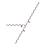 Tetradecanoic acid, 2,3-bis[(1-oxodecyl)oxy]propyl ester