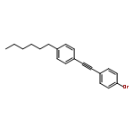 Benzene, 1-bromo-4-[(4-hexylphenyl)ethynyl]-